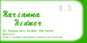 marianna widmer business card